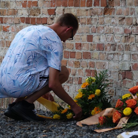 Kranzniederlegungen bei der Gedenkveranstaltung am 1. September 2019; Foto: GBadH/SBG